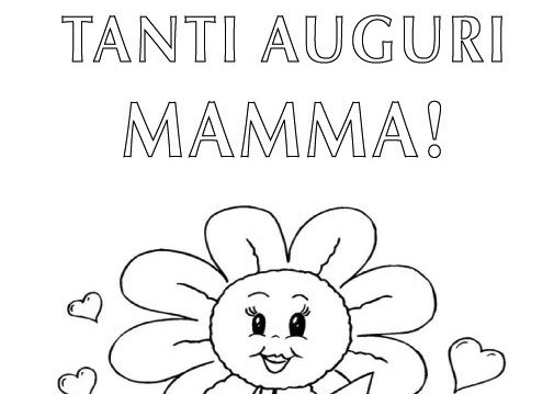 Disegno Da Colorare Per La Mamma Auguri Festa Della Mamma