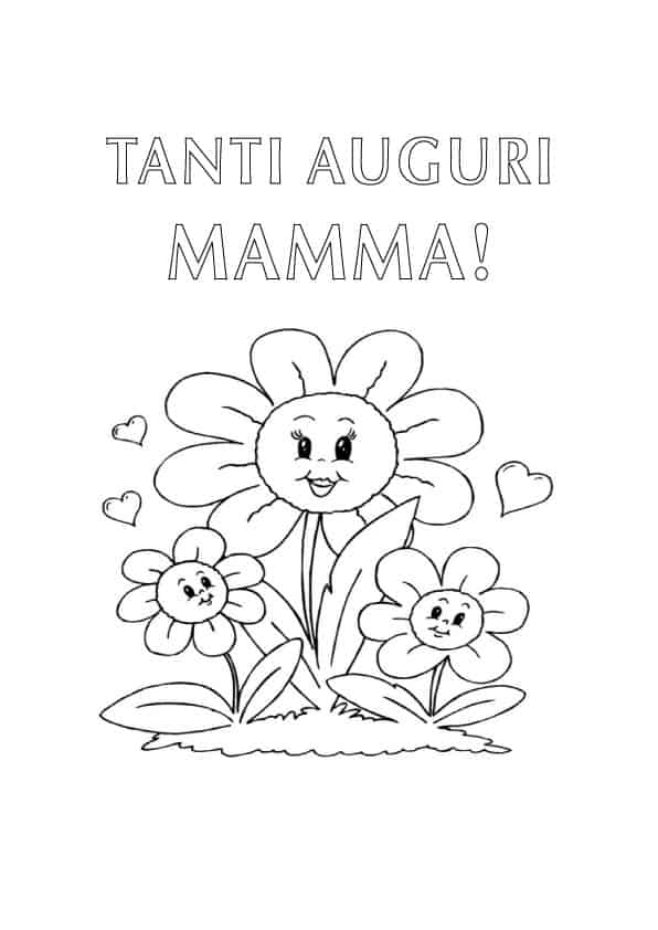 Disegno Da Colorare Per La Mamma Auguri Festa Della Mamma