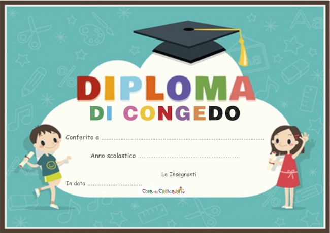 Diploma Di Fine Anno Scolastico Cose Per Crescere