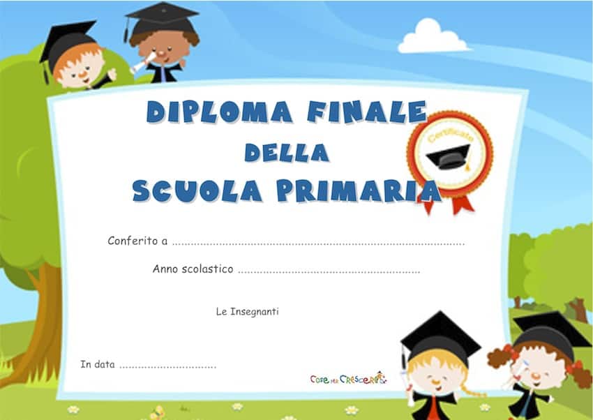 Diplomi Per Bambini Da Stampare Attestati Bimbi E Scuola Gratis