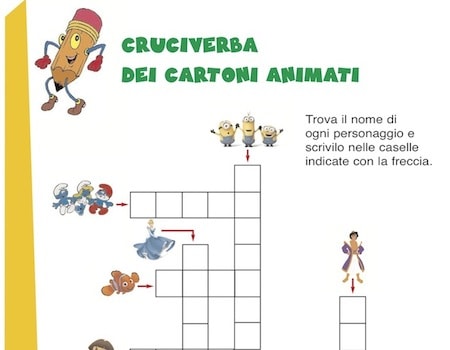 Cruciverba Per Bambini Griglie Di Cruciverba Facili Da Stampare