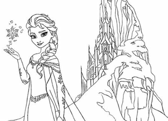 Frozen Disegno Di Elsa Da Stampare E Colorare Gratis