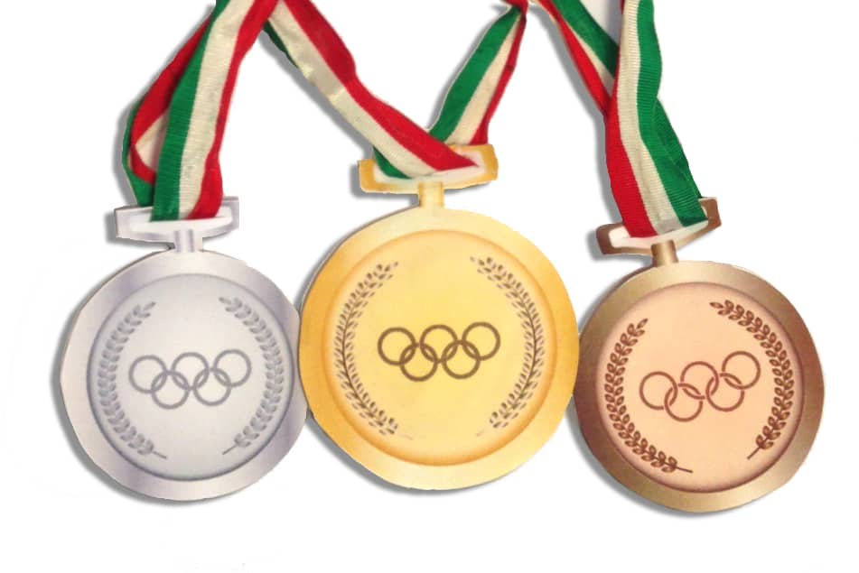 Syijupo Medaglie in Metallo 6 Pezzi,Medaglie per Bambini Oro Medaglie d'Argento e Medaglie di Bronzo per Feste Bambini Giorno dello Sport Festa Giocattoli Concorrenza Ricompensa