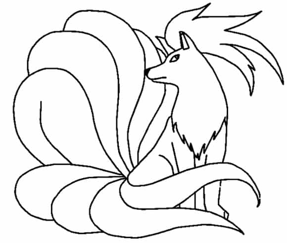 Disegno Di Ninetales Da Colorare Gratis Pokemon