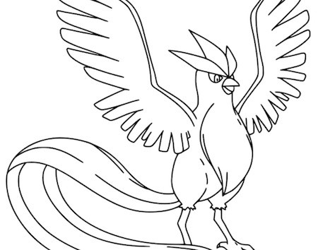 Disegno Di Articuno Da Colorare Gratis Pokemon