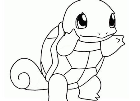 Disegno Di Squirtle Da Colorare Gratis Pokemon