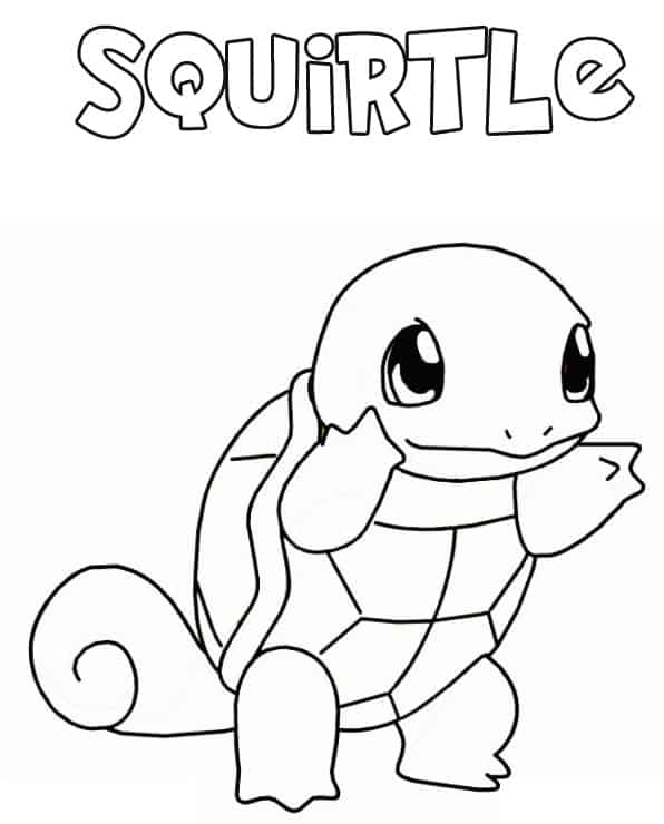 Disegno Di Squirtle Da Colorare Gratis Pokemon