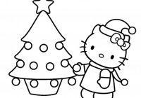 Disegni Di Natale Hello Kitty.Disegni Di Albero Di Natale E Addobbi Natalizi Da Stampare E Colorare