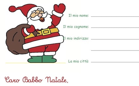 Lettera Per Babbo Natale Da Stampare Cose Per Crescere