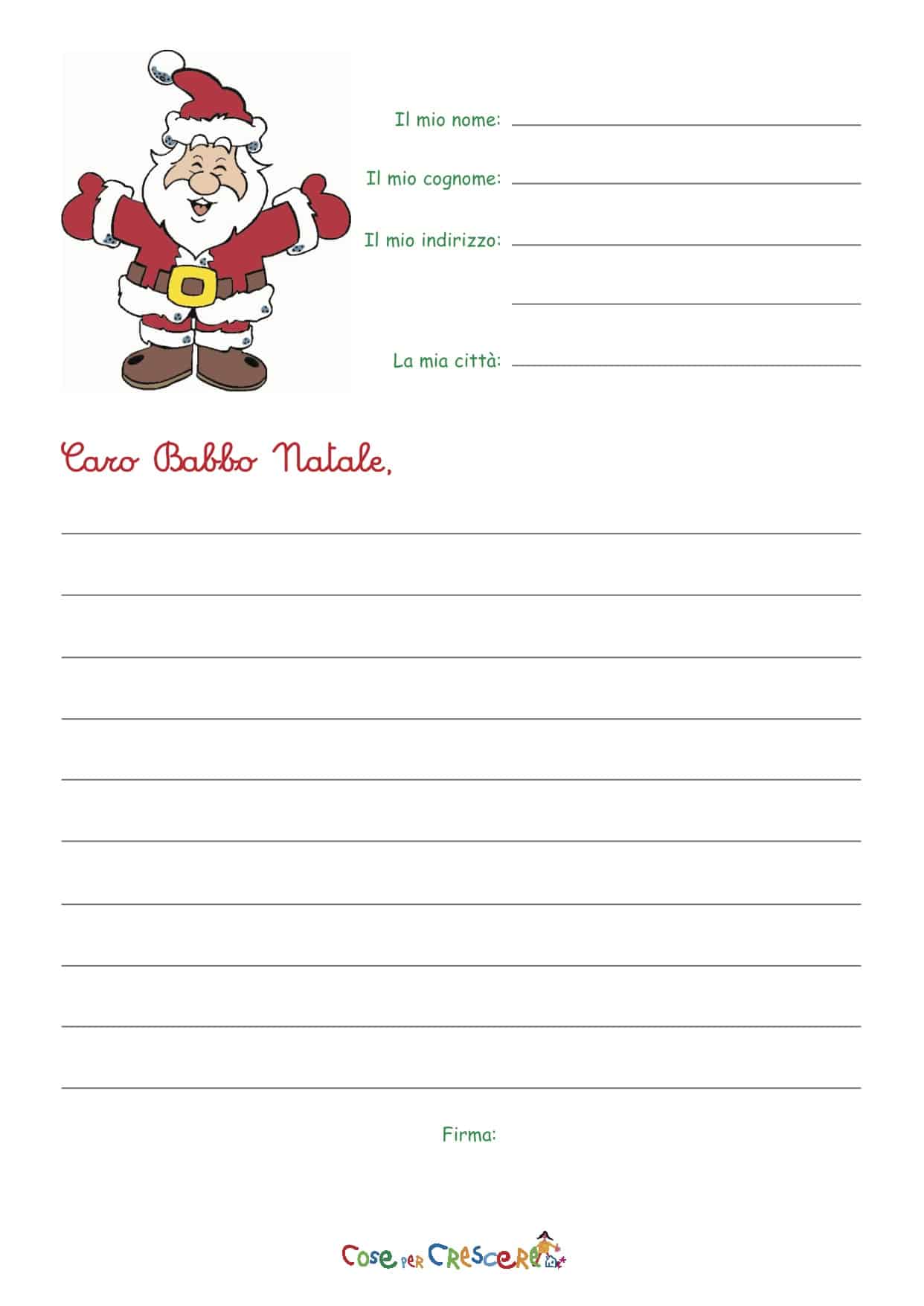 lettera a babbo natale divertente