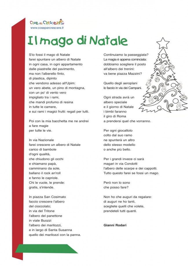 Gianni Rodari Poesie Di Natale.Poesia Di Natale Il Mago Di Natale