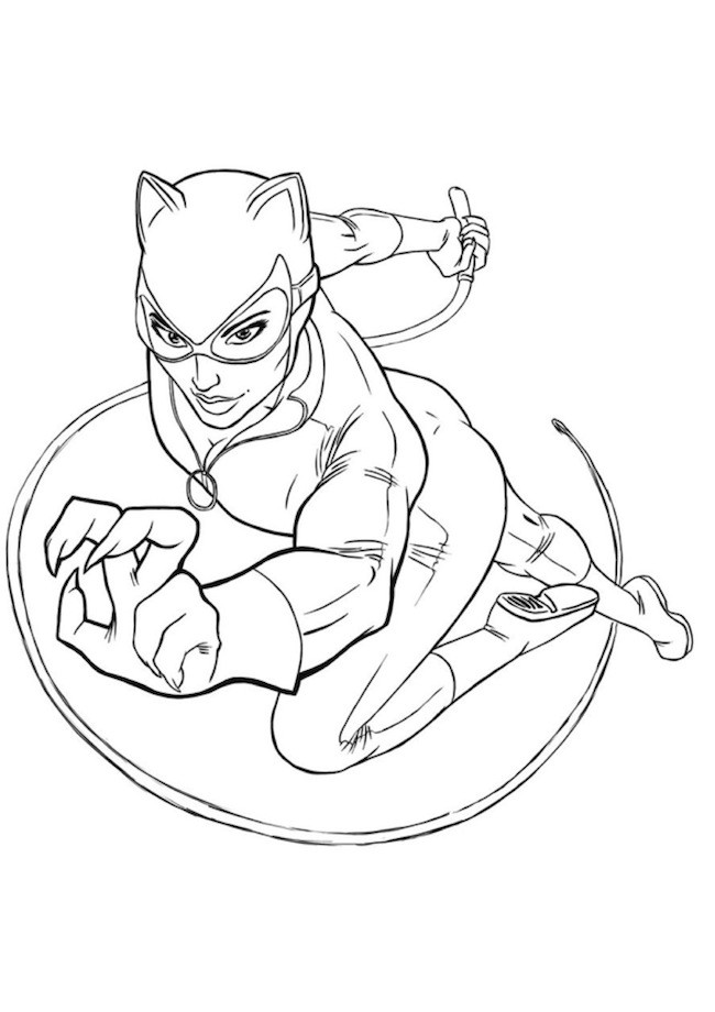 Disegno di Catwoman da colorare