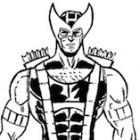 Occhio di Falco in piedi da colorare Occhio di Falco in piedi da colorare