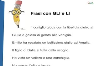 Frasi Con Gli E Li Dettati Per Bambini Della Scuola Primaria Da Stampare