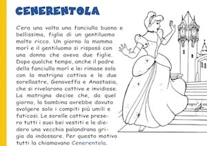 Cenerentola - Staccattacca&Colora albo con storia da leggere