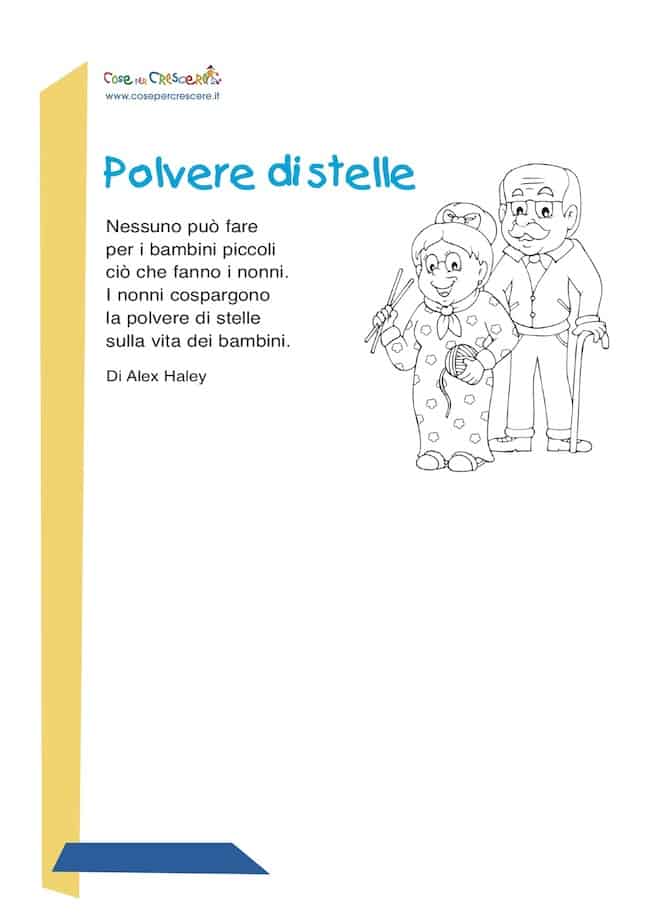 Polvere di stelle di Alex Haley per i nonni da stampare