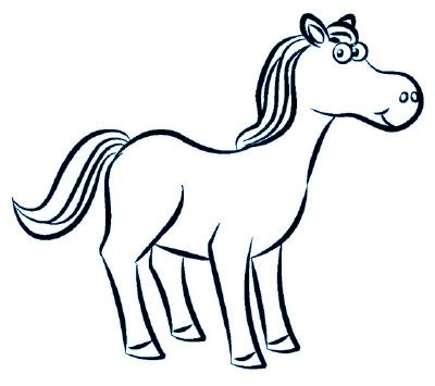 Cavallo fumetto for Immagini di cavalli da disegnare