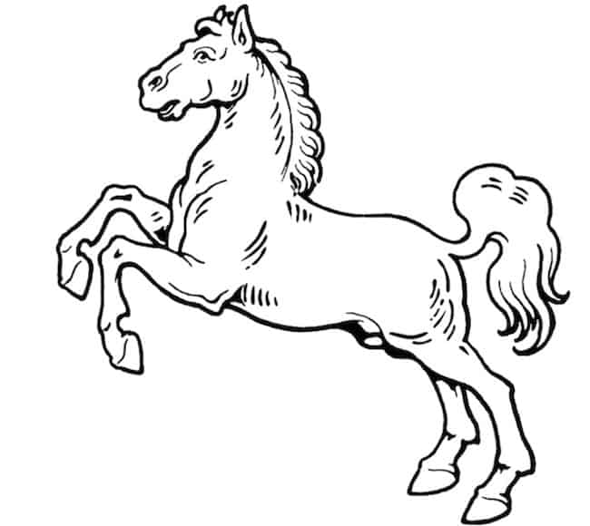 Disegno Di Cavallo Impennato Cose Per Crescere