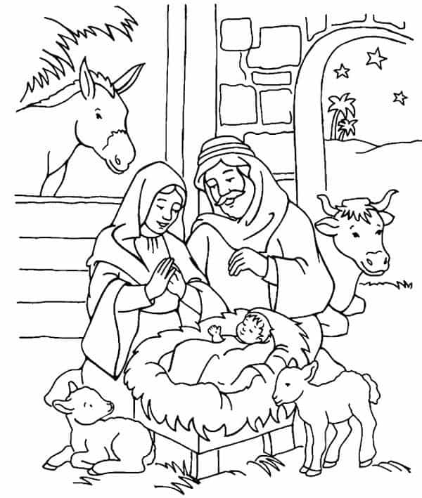 Disegni Di Natale Nativita.Nativita Disegno Da Colorare Cose Per Crescere