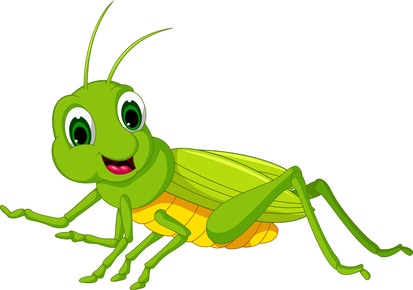 green locust cartoon