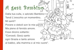 A Gesu Bambino Filastrocca Di Natale