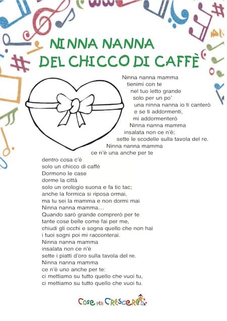 canzone zecchino d oro ninna nanna chicco caffe