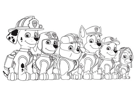 Paw patrol da coloarre