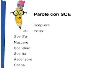 Trova Parole Con Sce Elenco Di Parole Per Bambini Scuola Primaria