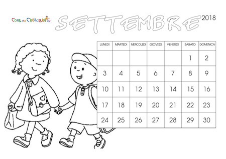 Calendario 18 Per Bambini Scuola Primaria