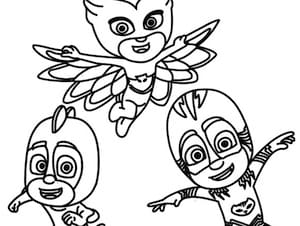 Disegno Dei Superpigiamini Da Stampare Gratsi E Colorare PJ Masks