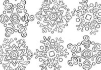 Disegni Di Fiocchi Di Neve Da Stampare Gratis E Da Colorare