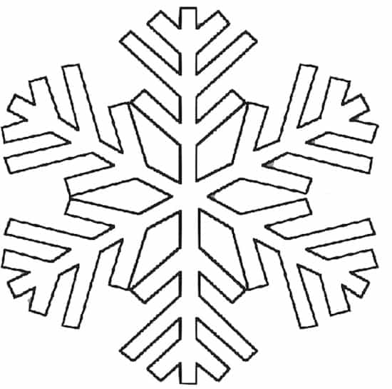 Disegni Di Natale Fiocchi Di Neve.Disegno Di Fiocco Di Neve Da Stampare Gratis E Da Colorare Per Bambini