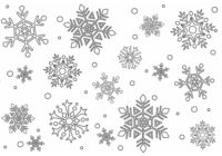 Disegni Di Fiocchi Di Neve Da Stampare Gratis E Da Colorare