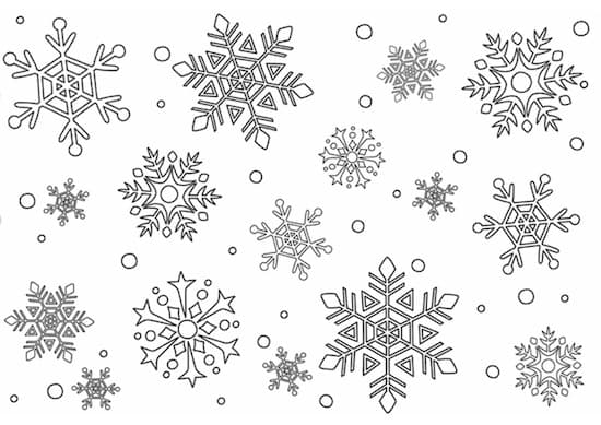 Disegni Di Natale Fiocchi Di Neve.Disegno Di Neve Da Stampare Gratis E Da Colorare Per Bambini