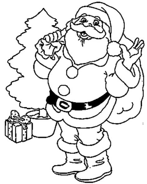 Babbo Natale Disegni Da Colorare E Da Stampare