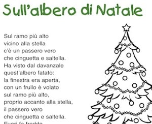 Poesia La Stella Di Natale.Sull Albero Di Natale Poesia Per Bambini Da Stampare Scuola Primaria