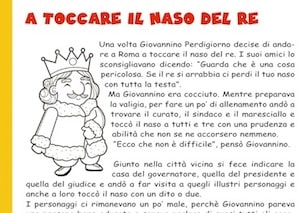 A Toccare I Naso Del Re Storia Per Bambini Di Gianni Rodari