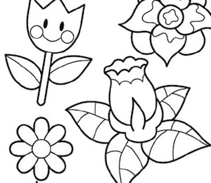 Disegno Di Fiori Di Primavera Per Bambini Da Stampare Gratis