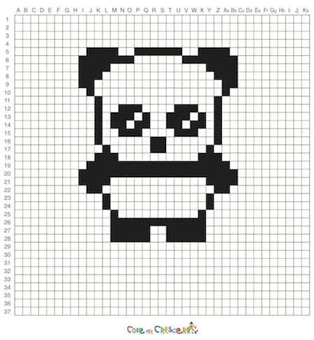 PIXEL ART - Impara a disegnare Kawaii: disegna e colora i