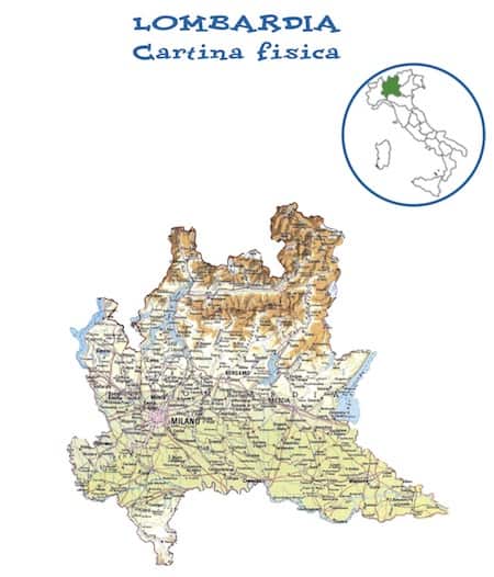 Cartina Fisica Della Lombardia Da Colorare