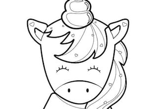 Disegno Unicorno Kawaii Da Stampare Gratis E Colorare Per Bambini