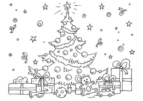 Disegni Da Colorare Per Bambini Di Natale.Disegno Di Albero Di Natale Per Bambini Da Stampare Gratis E Colorare