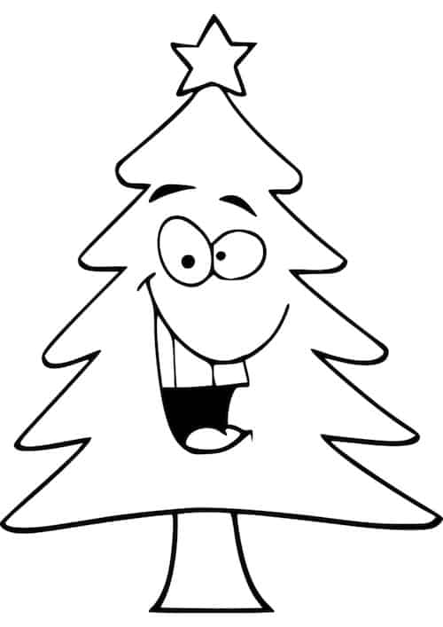 Disegni Natale.Disegno Di Albero Di Natale Da Colorare Da Stampare Gratis Per Bambini