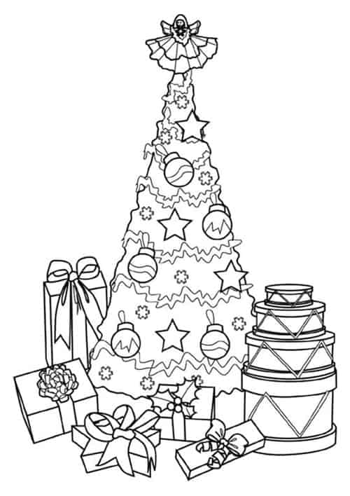 Disegni Di Natale Da Stampare Gratis.Disegno Di Albero Di Natale Per Bambini Da Colorare E Da Stampare Gratis