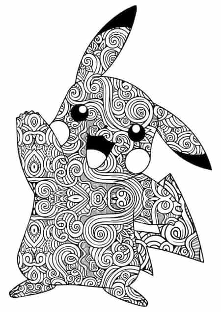 Disegno Pikachi Mandala Da Stampare Gratis E Colorare