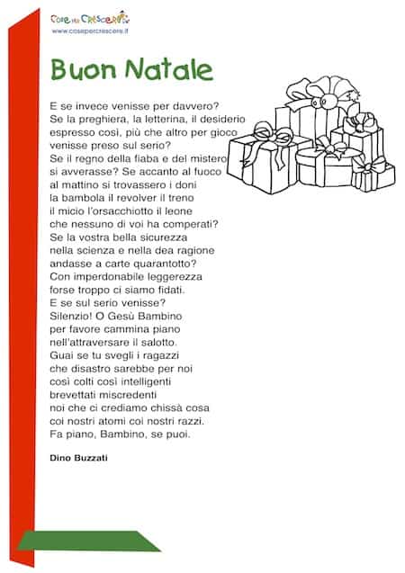 Poesie Di Natale 4 Elementare.Buon Natale Di Dino Buzzati Poesia Bambini Scuola Primaria E Dell Infanzia