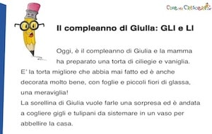 Dettati Con Gli E Li Per La Scuola Primaria Da Stampare Gratis E Regola