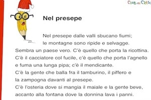 Nel Presepe Dettato Di Natale Per La Scuola Primaria Da Stampare Gratis