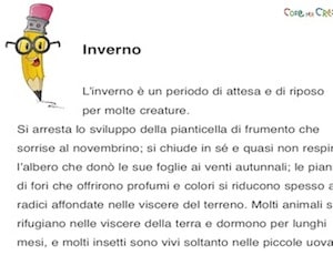 Dettato Sull Inverno Con Difficolta Miste Per La Scuola Primaria Da Stampare