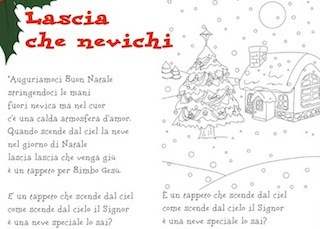 Canzone Auguriamoci Buon Natale.Lascia Che Nevichi Canzone Di Natale Per Bambini Con Testo Da Stampare